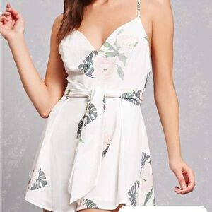 Floral White romper